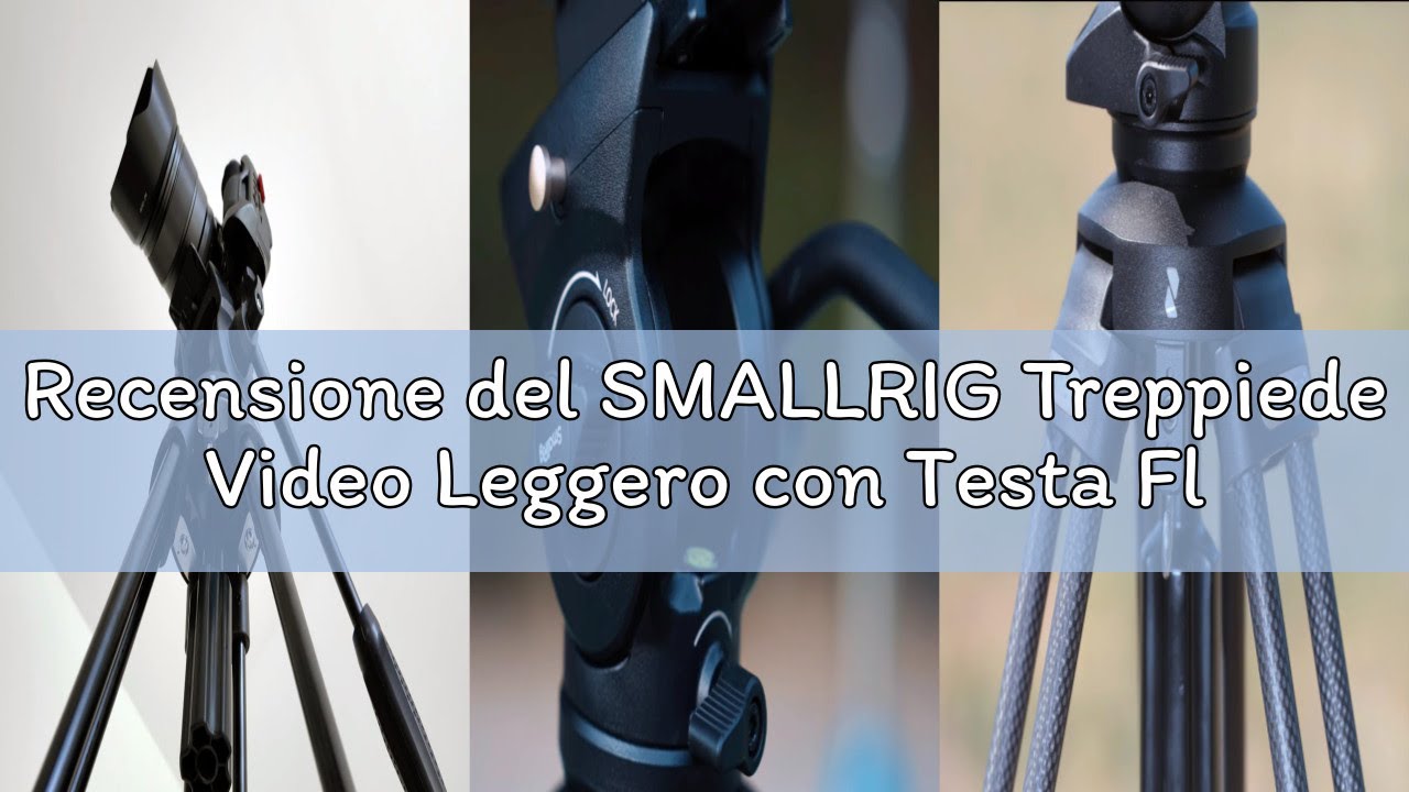 Recensione del SMALLRIG Treppiede Video Leggero con Testa Fluida a 360°, Treppiede per Fotocamera in