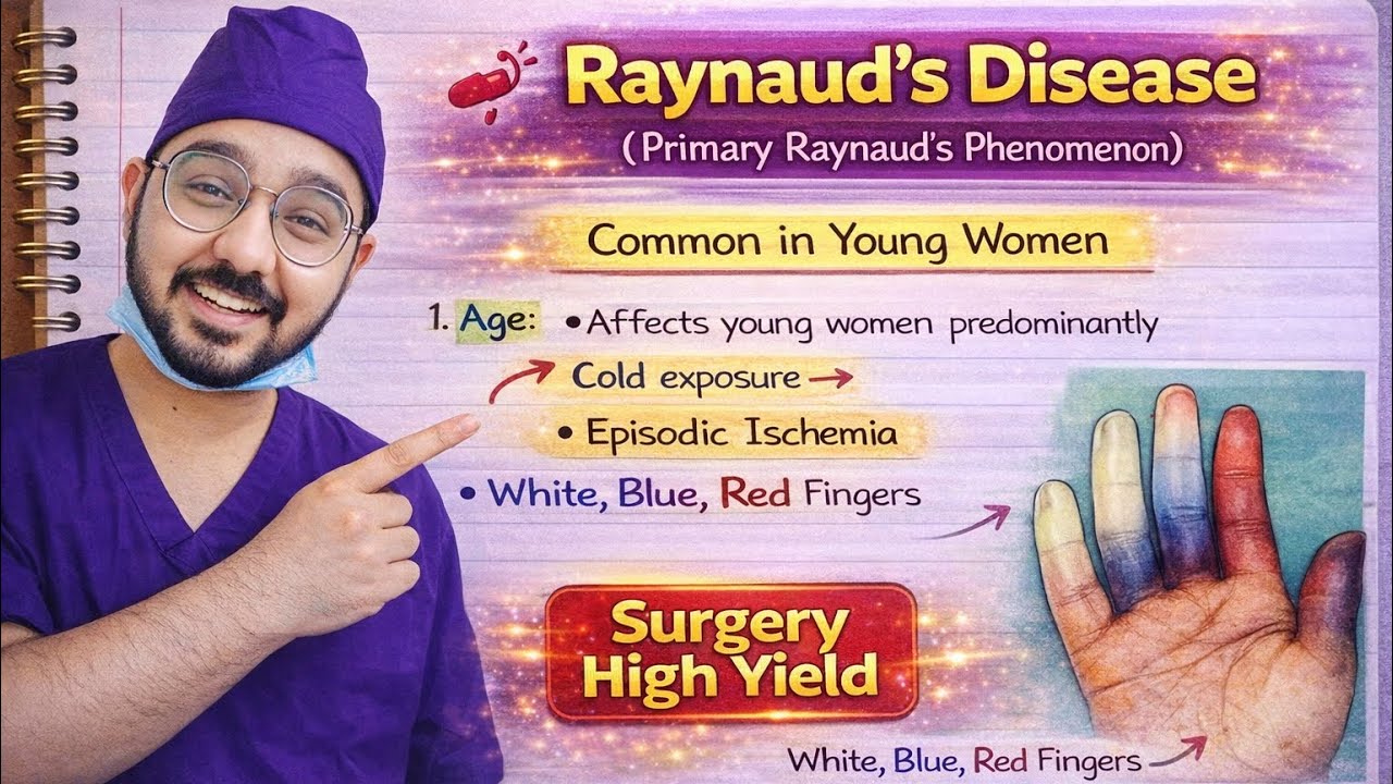 Raynaud phenomenon | 5 marks | #mbbsnotes 