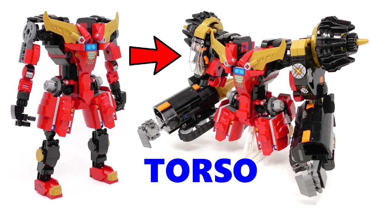Upgrading NinjaGo Combo Mech 2/5 [Torso - KAI's Mech] - Viewer's Ideas