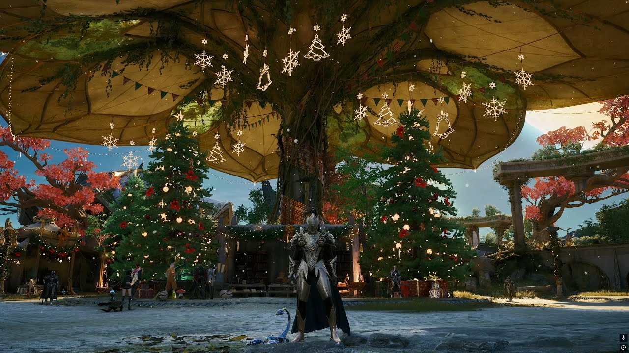 Aion 2 Christmas town decorations