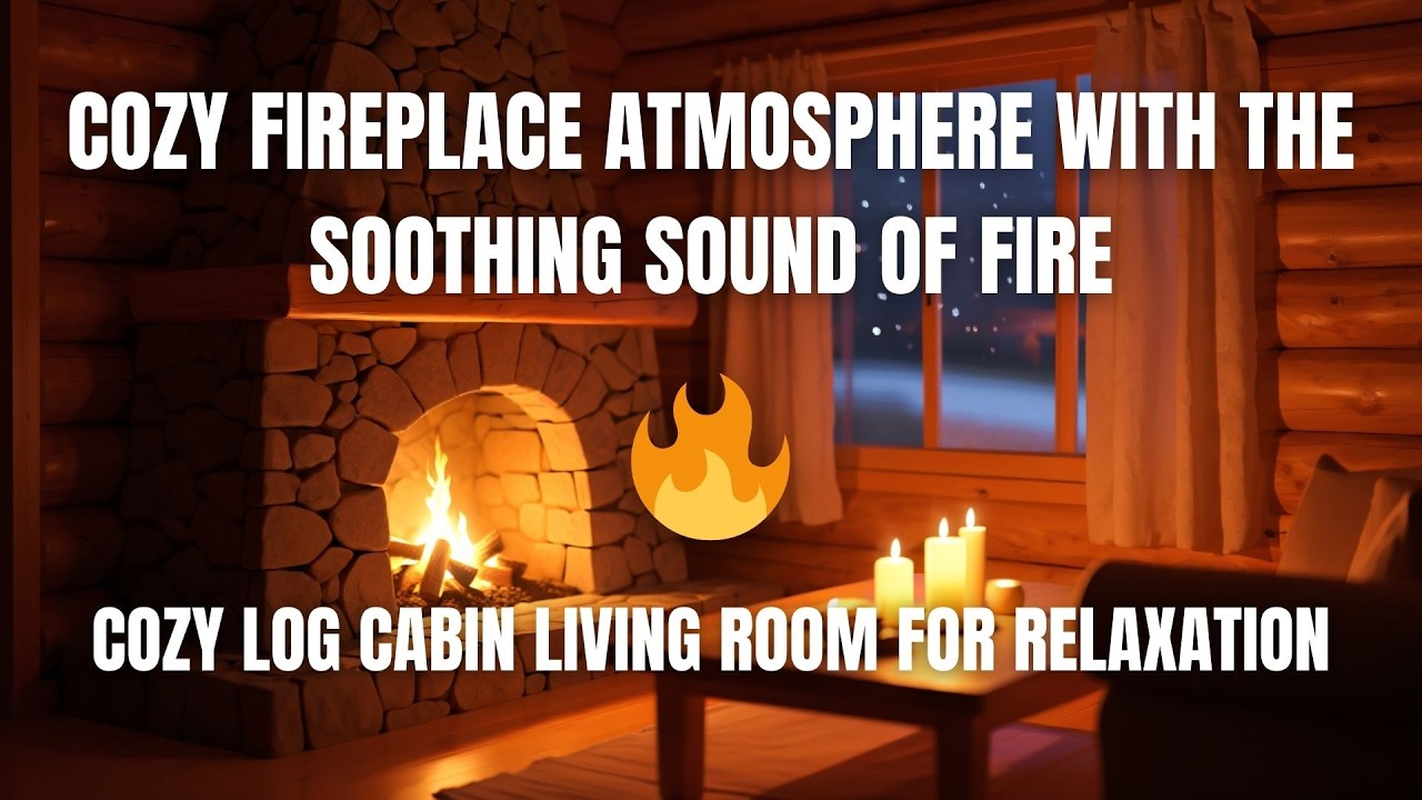 Long Cozy Fireplace Ambience | No Music, Just Fire Sounds