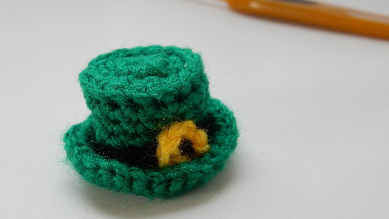 How to crochet my mini St. Patrick's Day hat
