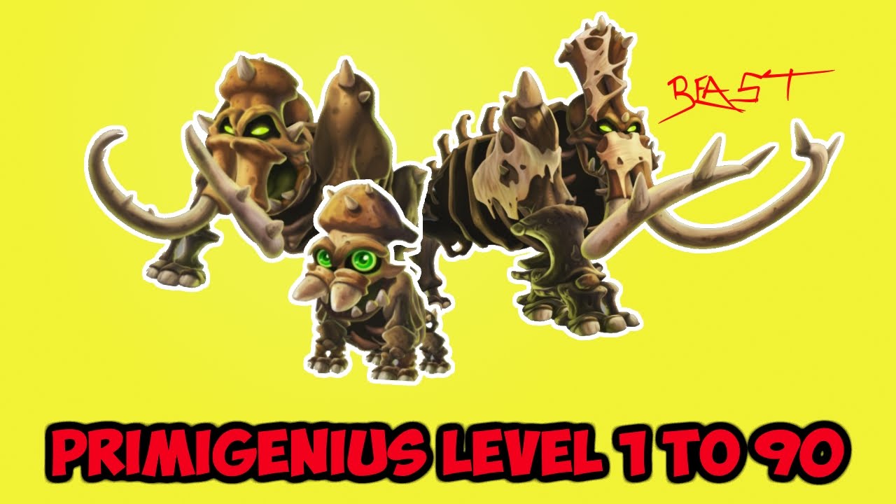 Monster Legends - Primigenius Level 1 to 90 Review