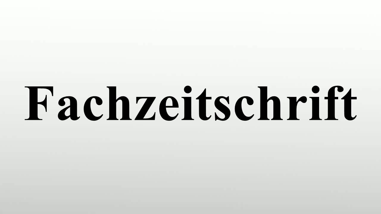 Fachzeitschrift