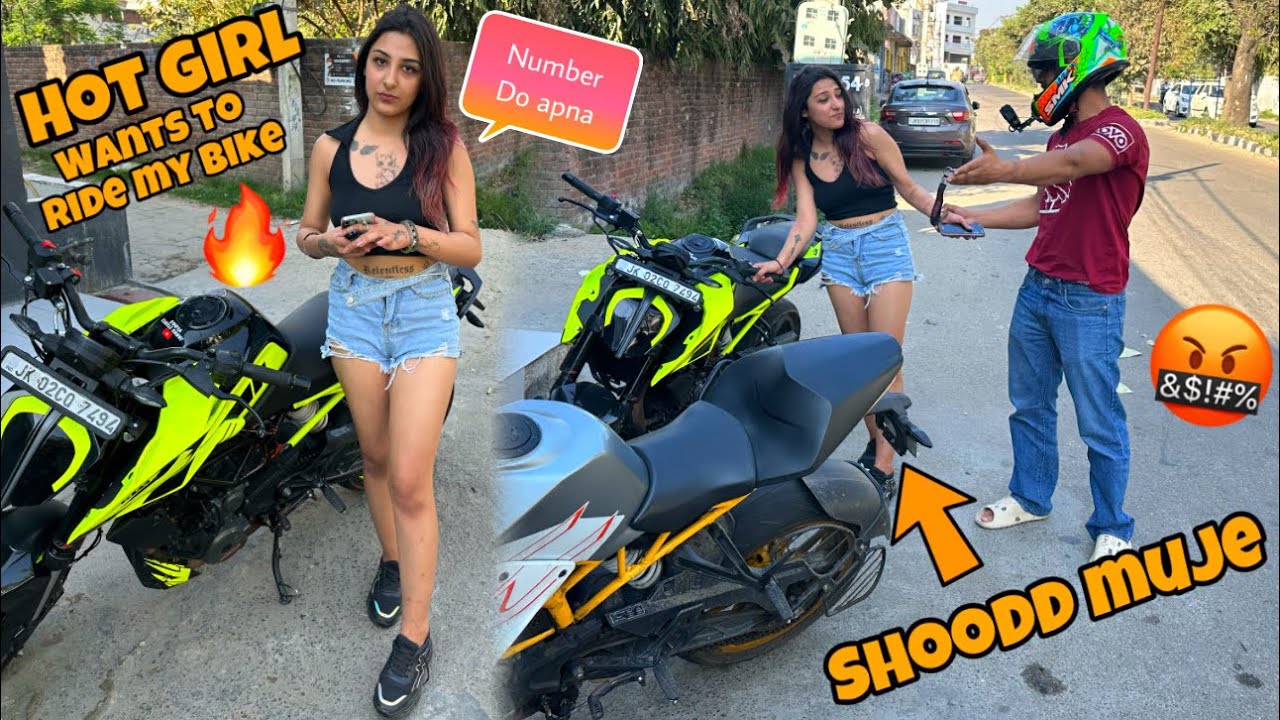 Random Hot Girl 🥵🔥 wants to ride 😍 || Phone number mang lia ?? 🤩🥰 || @Motovloggerjannustunts