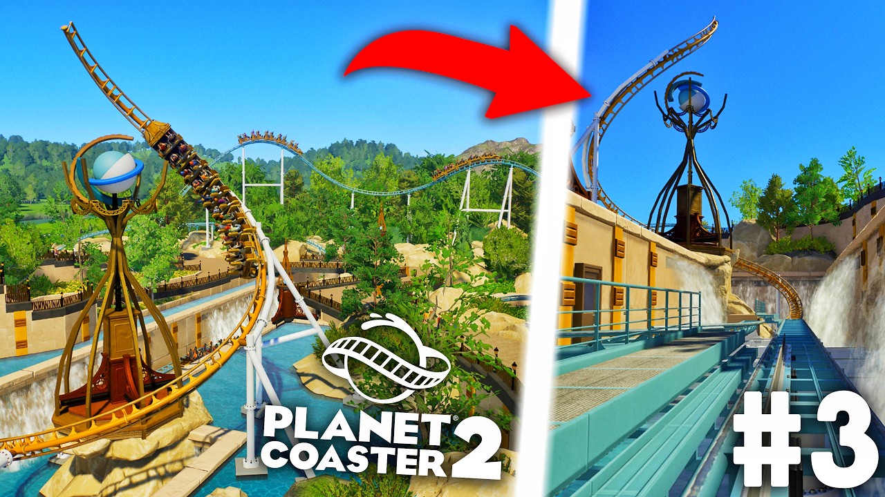Planet Coaster 2 NEW Roller Coaster COMPLETE in my Theme Park!!