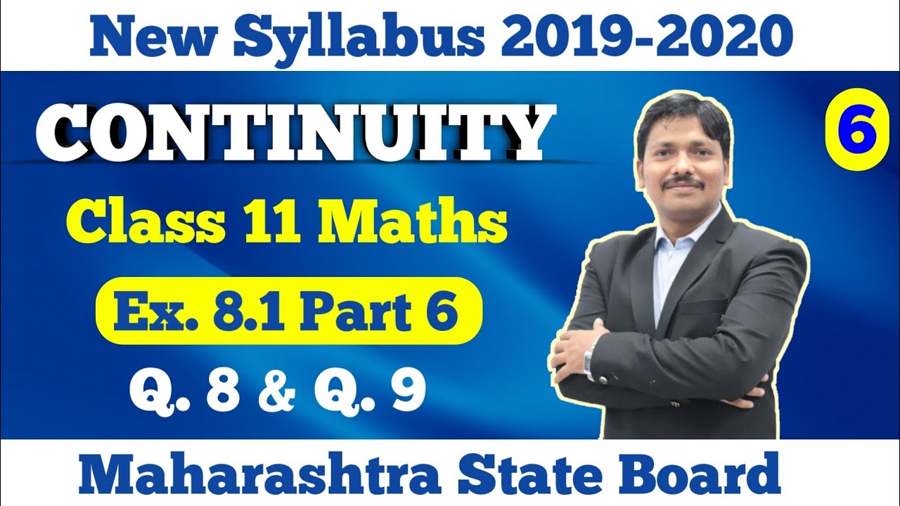 Continuity Ex.8.1 Part 6 | Class 11 Maths | Maharashtra Board | Dinesh Sir