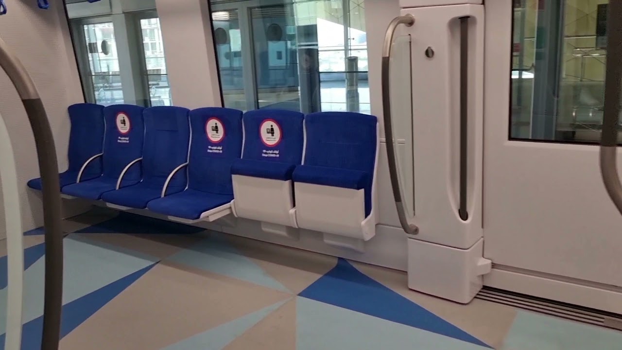 Dubai UAE metro ride: ROUND TRIP from Jabal Ali Metro Stn to Al Furjan Metro Station (Route 2020)