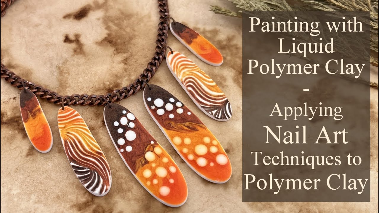 Can you use Nail Art Techniques on Polymer Clay? - Painting with Liquid Polymer Clay