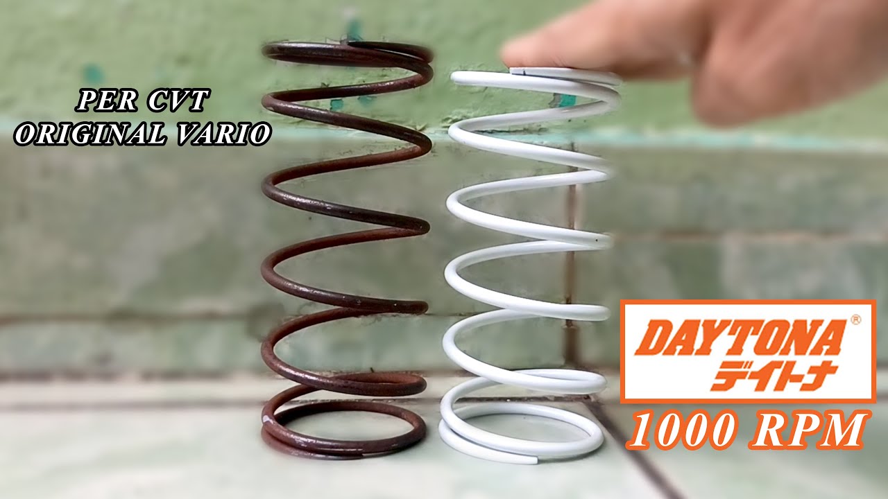 PER CVT DAYTONA 1000 RPM VS PER CVT ORIGINAL VARIO 125 | PASANG PER CVT DAYTONE KE VARIO
