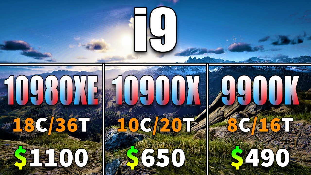 Core i9 10980XE vs Core i9 10900X vs Core i9 9900K | PC Gaming Benchmark Test