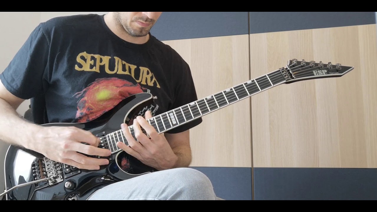 Warbringer - The Black Hand Reaches Out Guitar Cover (with solos)