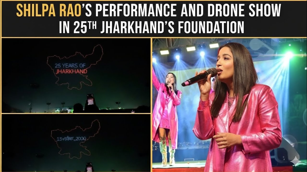 SHILPA RAO SHUTS DOWN JHARKHAND! 🔥 The 25th Foundation Day Performance & CRAZIEST Drone Show Ever!