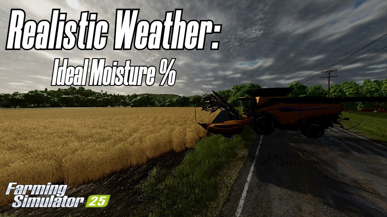 Every moisture range for the Realistic Weather mod.