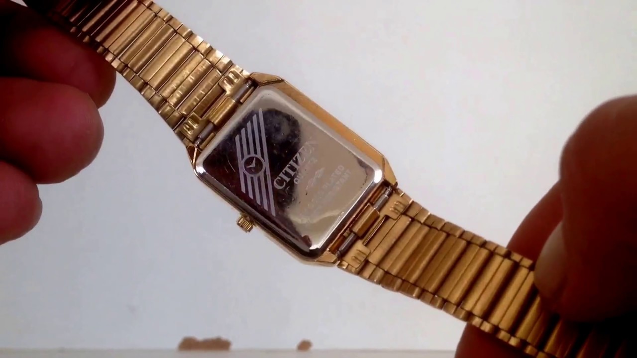 Citizen Quartz 23k gold plated