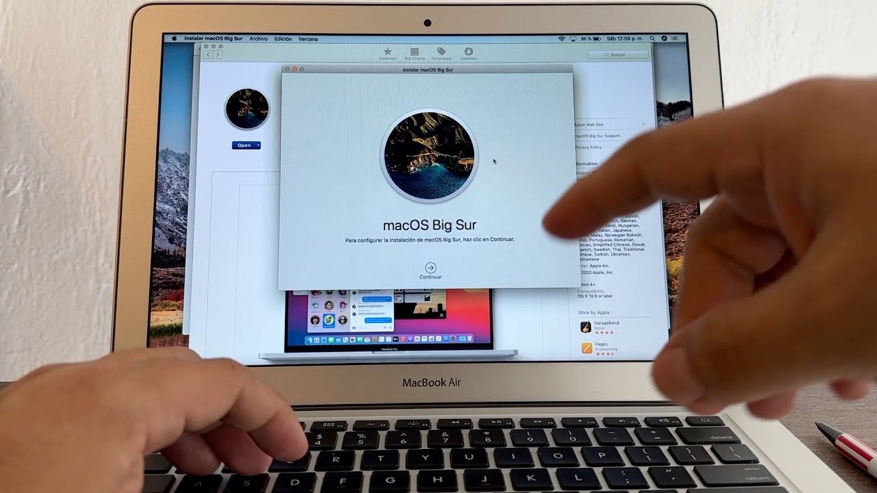 Actualiza tu vieja y antigua MacBook Air a un nuevo sistema operativo macOS High Sierra to Big Sur