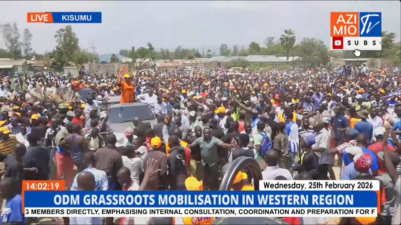 ODM Battalion COMMANDS Crowd in Ragumo, Kisumu East Constituency For Linda Ground Rally