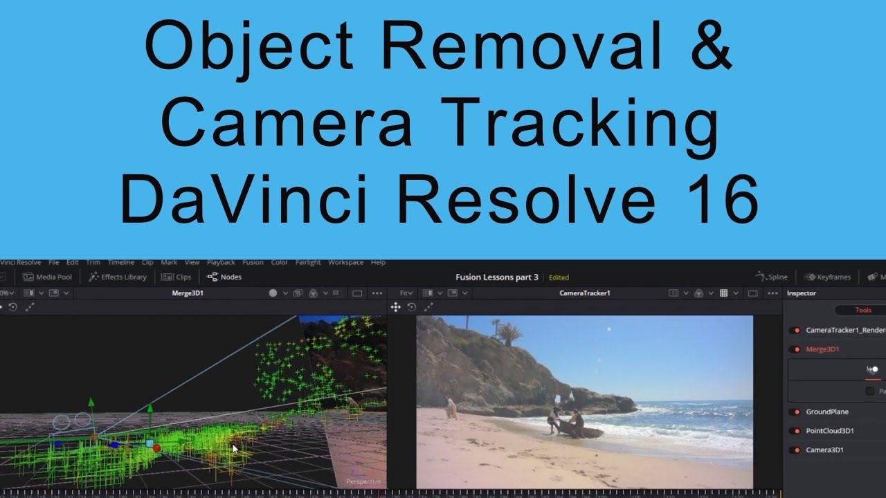 Object Removal using Camera Tracking | DaVinci Resolve 16