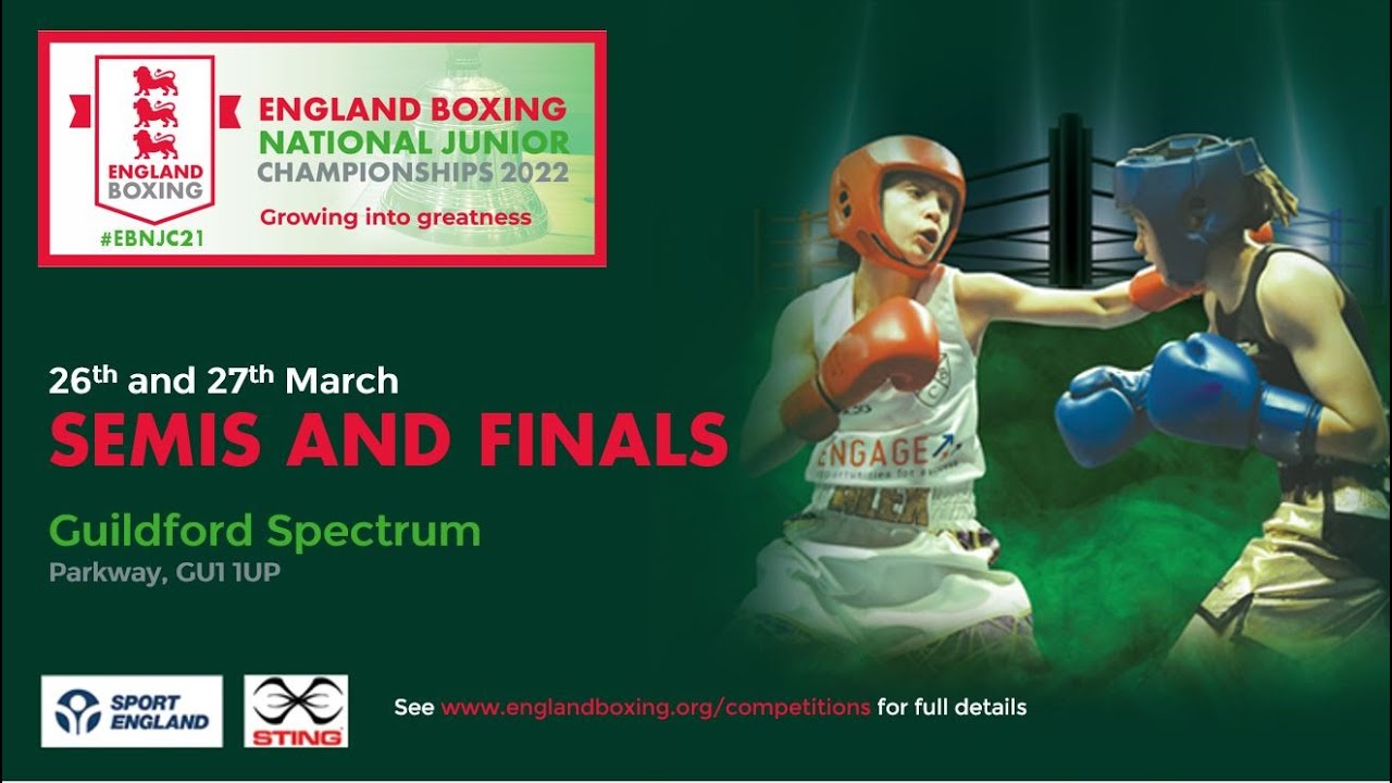 RING B - ENGLAND BOXING NATIONAL JUNIOR CHAMPIONSHIPS 2022 - DAY 2