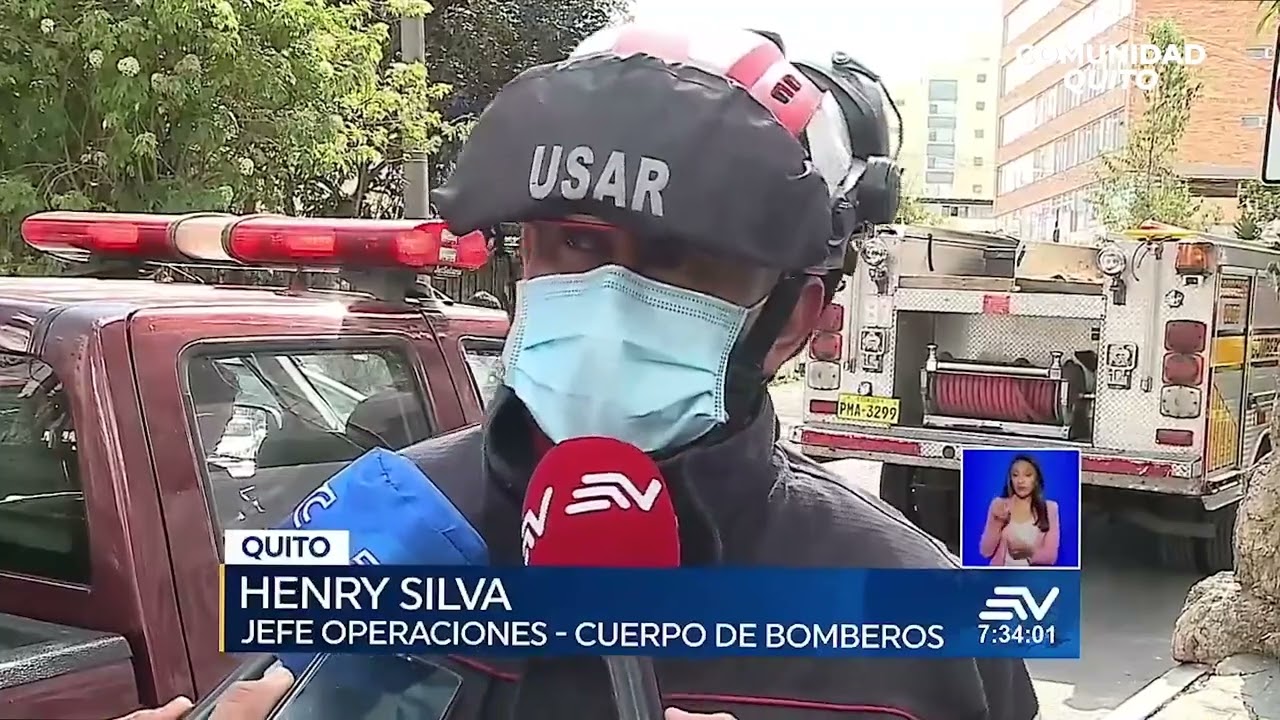 Obreros caen de un ascensor en Quito