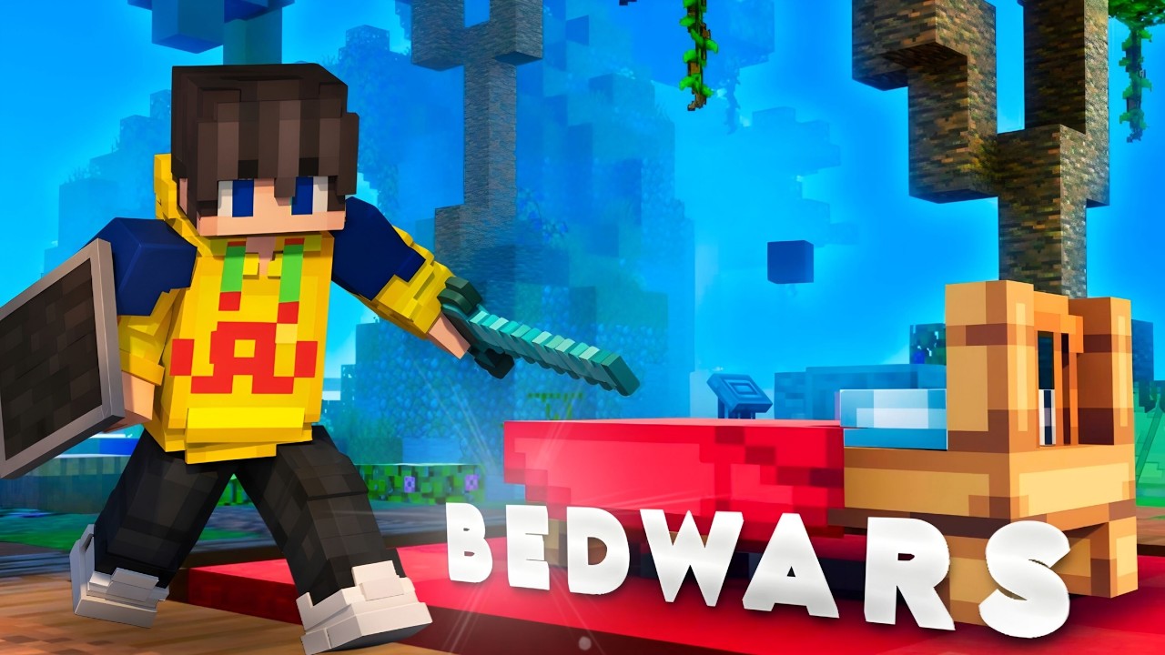  Playing Hive BedWars on Phone Like a Pro 🔥 || (HINDI)