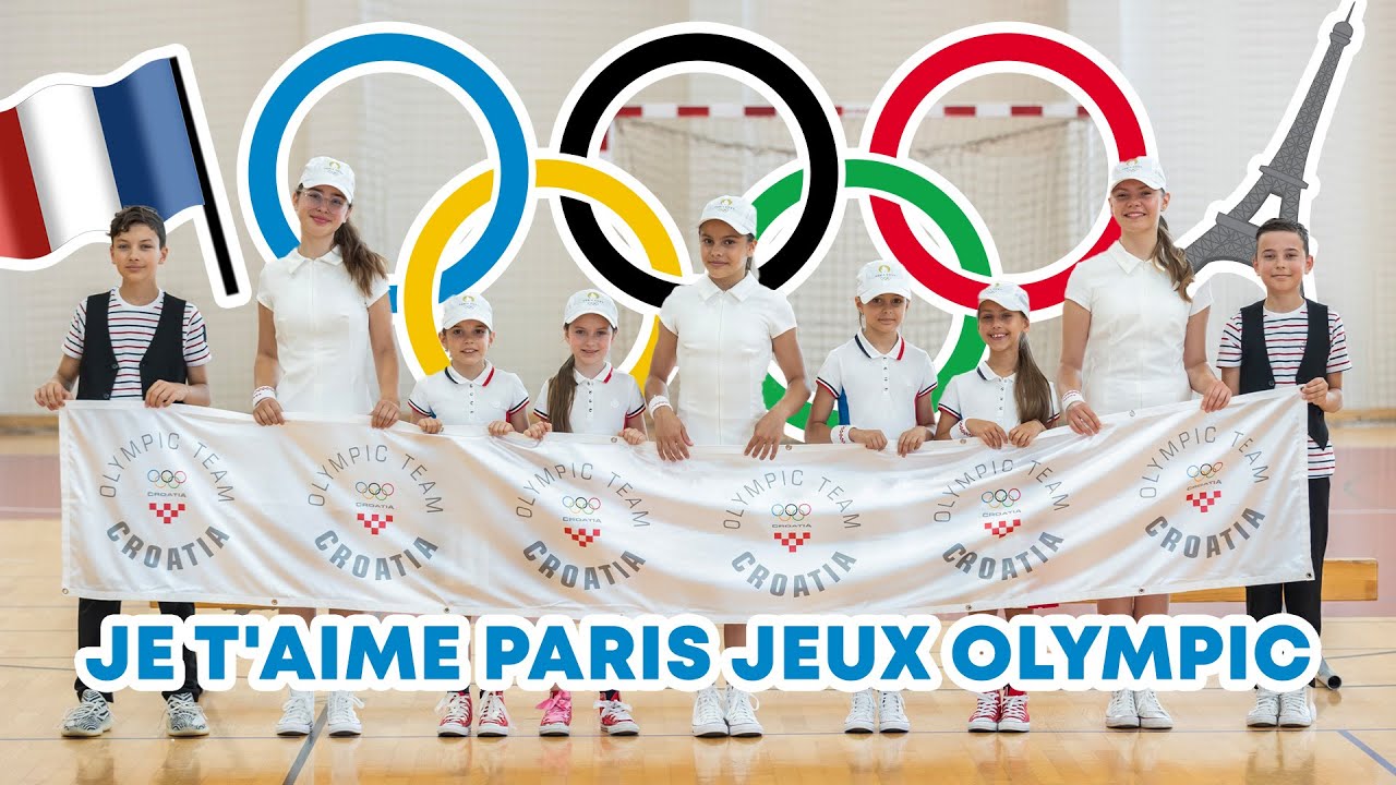 OLIMPIJADA - JE T'AIME PARIS - JEUX OLIMPIC (PARIS 2024.) Zagrepčanke i dečki