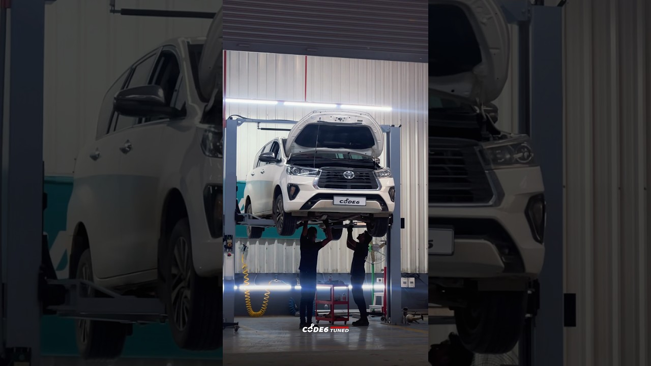 Toyota Innova Crysta 2.4 Getting a Stage-2 Code6 Tune and Full system Exhaust #innova #toyota #code6
