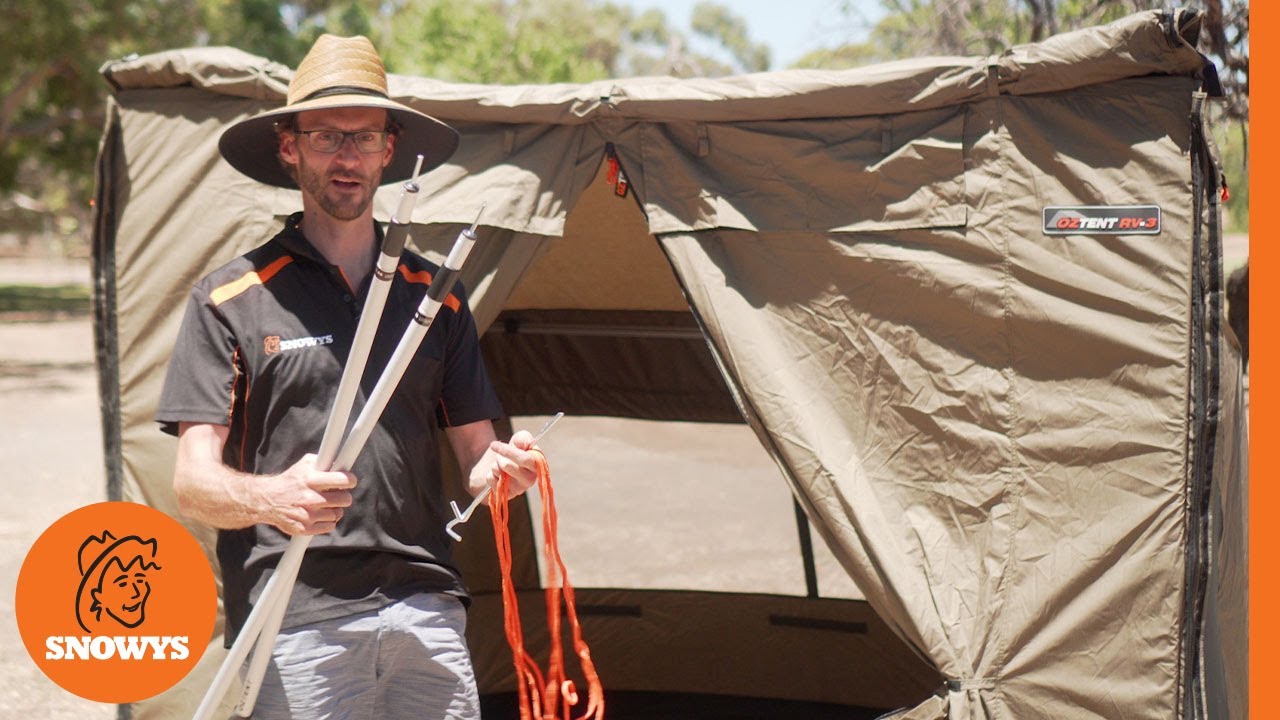 Oztent RV3 Canvas Touring Tent - How to setup and pack away
