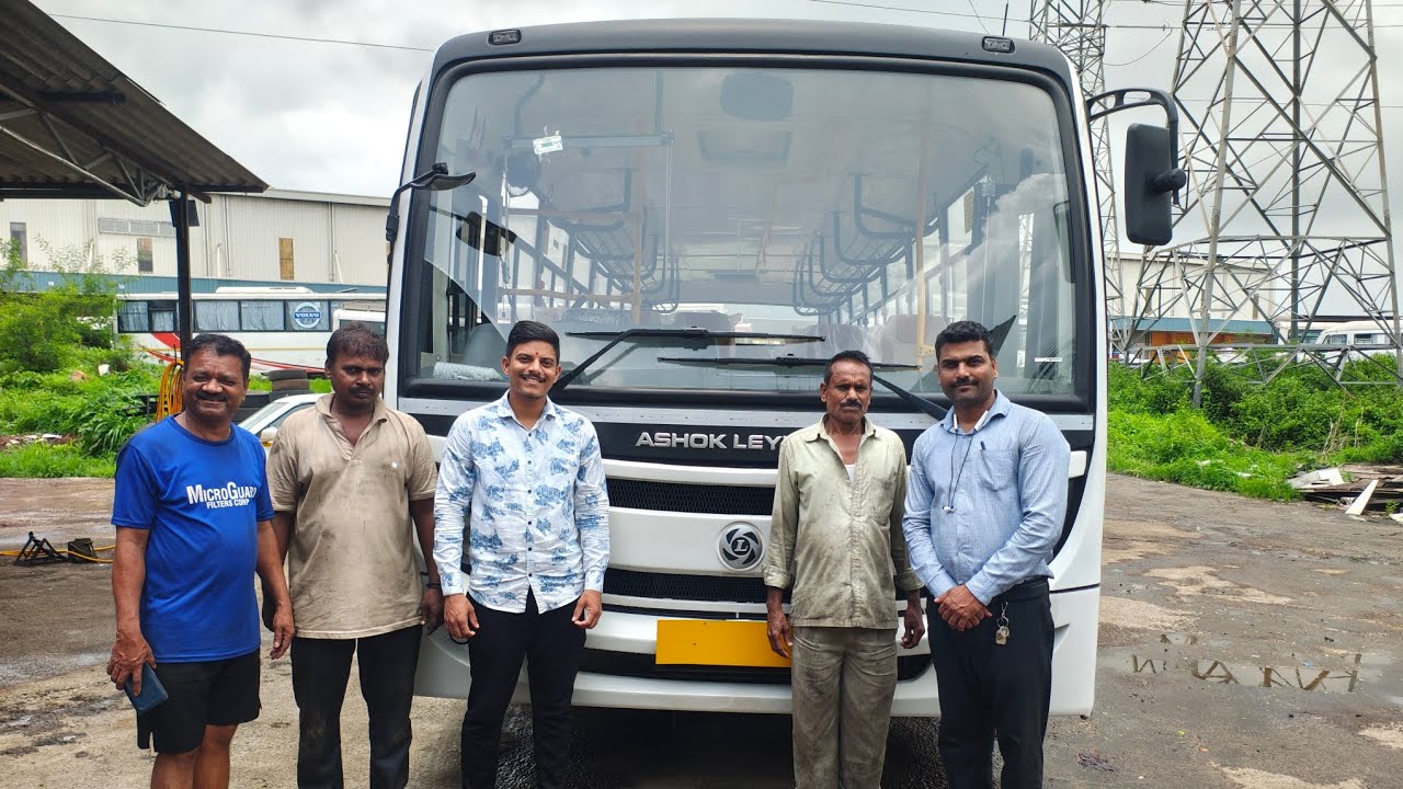 2025 New Ashok Leyland BS6 Modal Oyester Max 55 Seater Bus LS1510 Review Video