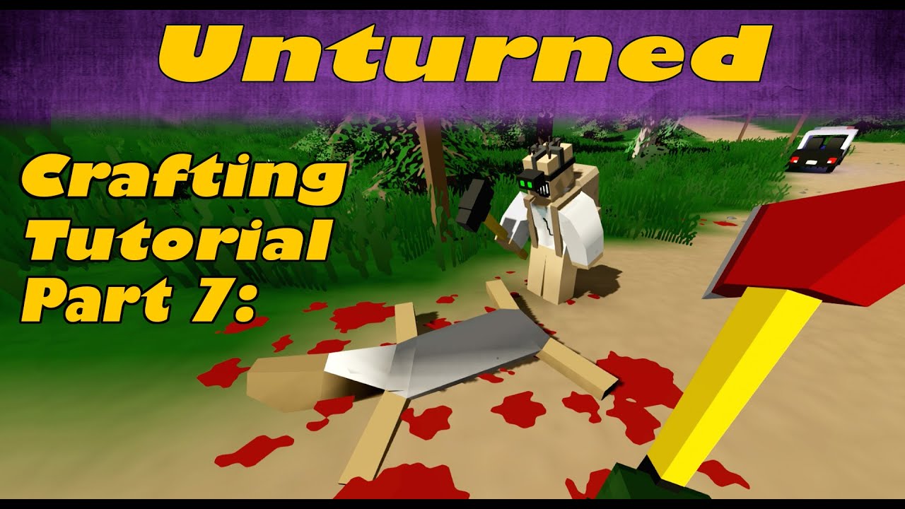 Unturned #7 Crafting Tutorial - DIY Gun Attachments & Barbed Wire!