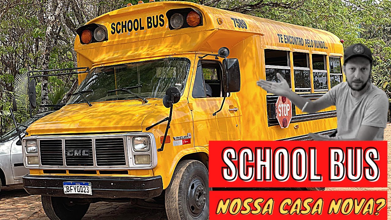 Vamos trocar de casa? Início do SONHO. School Bus no Salto Corumbá - Goiás. Vlog Por Aí de Kombi