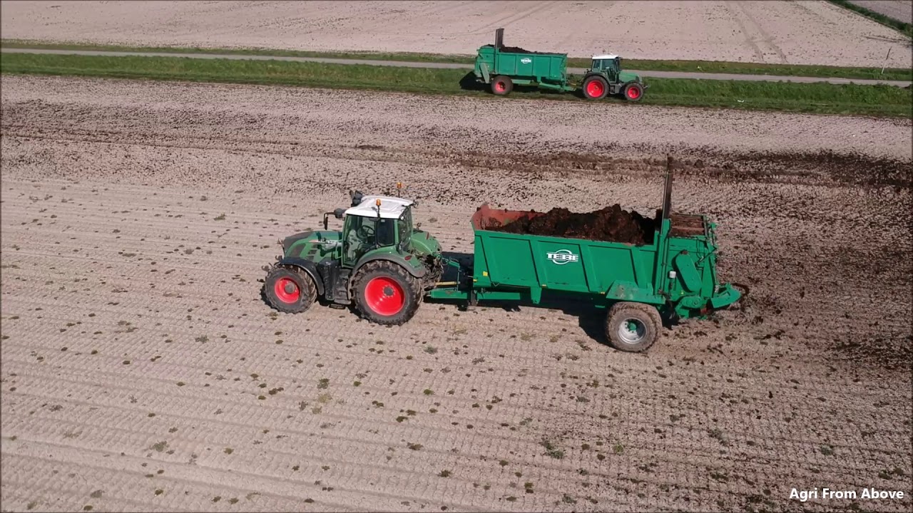 Mest verspreiden / Spreading manure / Mist streuen / Fendt / Tebbe / Doosan