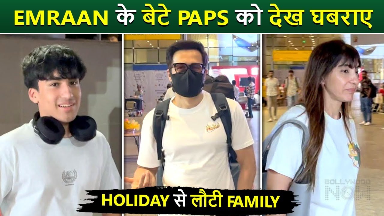 Emraan Hashmi's Son Ayaan & Wife Parveen Get Awkward Seeing Media Photographers