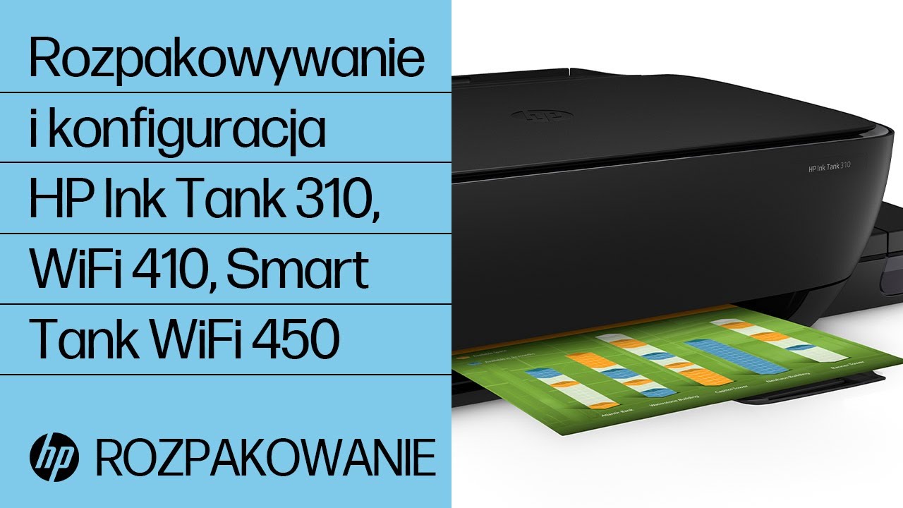 Rozpakowywanie i konfiguracja &ndash; HP Ink Tank 310, Wireless 410, Smart Tank Wireless 450 | HP Support