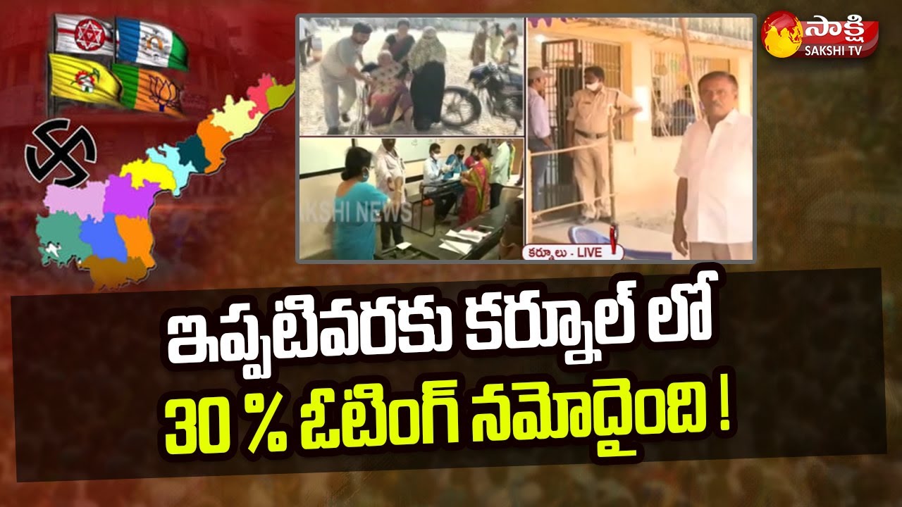 AP Municipal Elections 2021: Kurnool Polling Percentage Latest Update | Sakshi TV