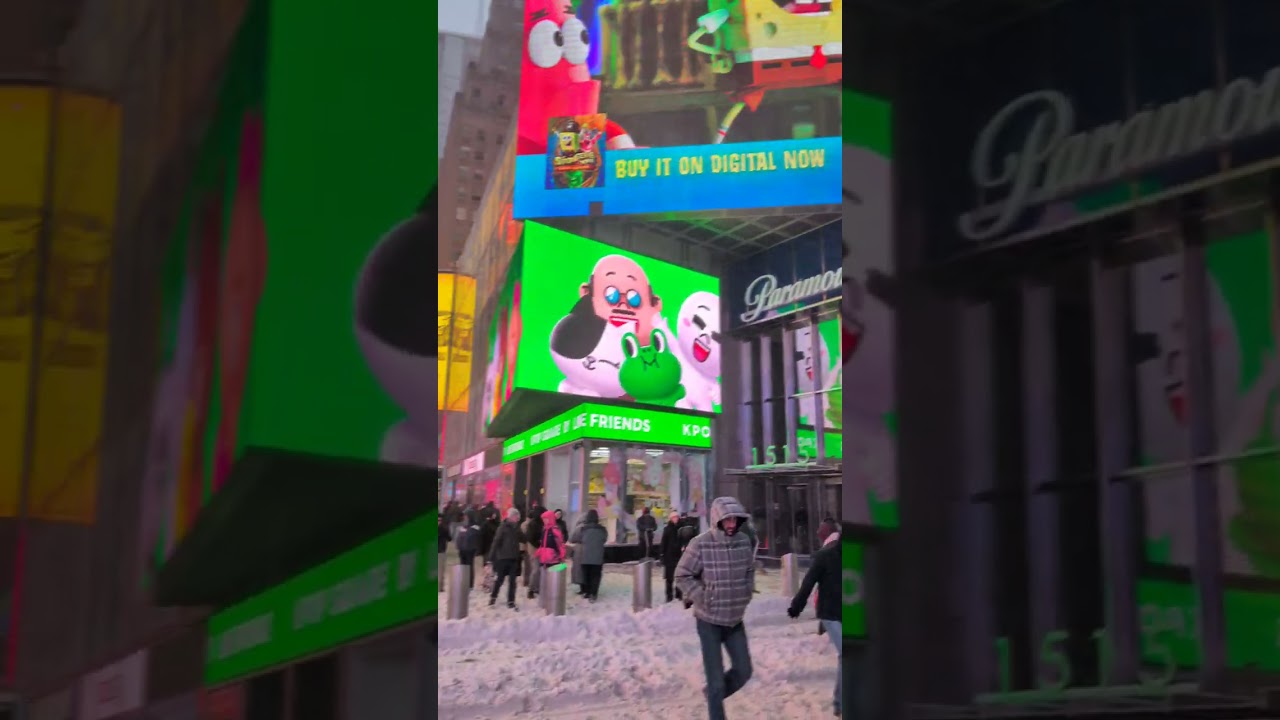 Times Square in the Snow