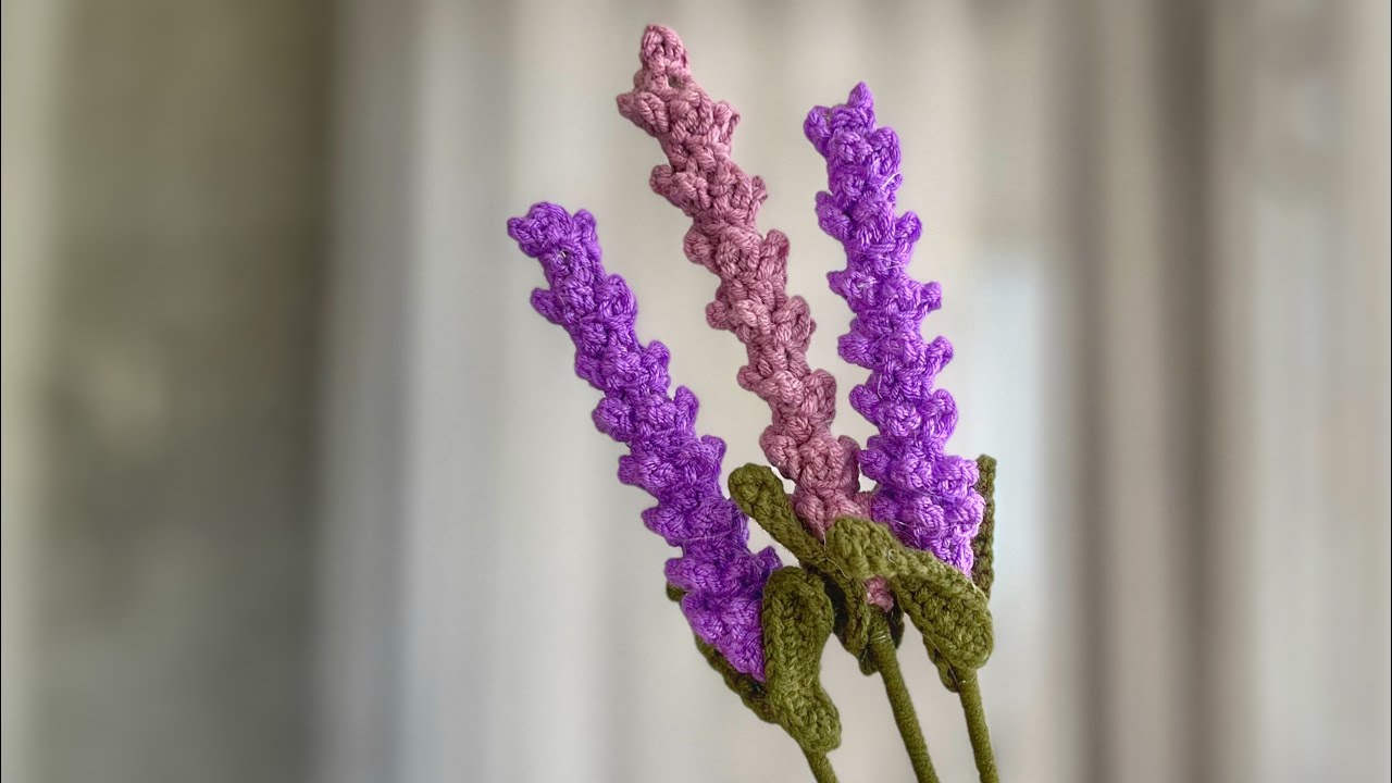 Tığ İşi Lavanta Yapımı | Crochet Lavender Tutorial | Easy and Realistic Crochet Lavender Flower