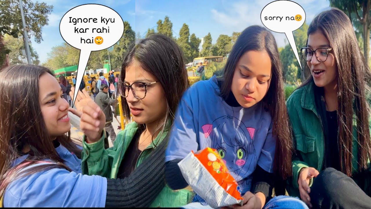 IGNORING PRANK ON HER 😰 ll Aaj to m gayi😑
