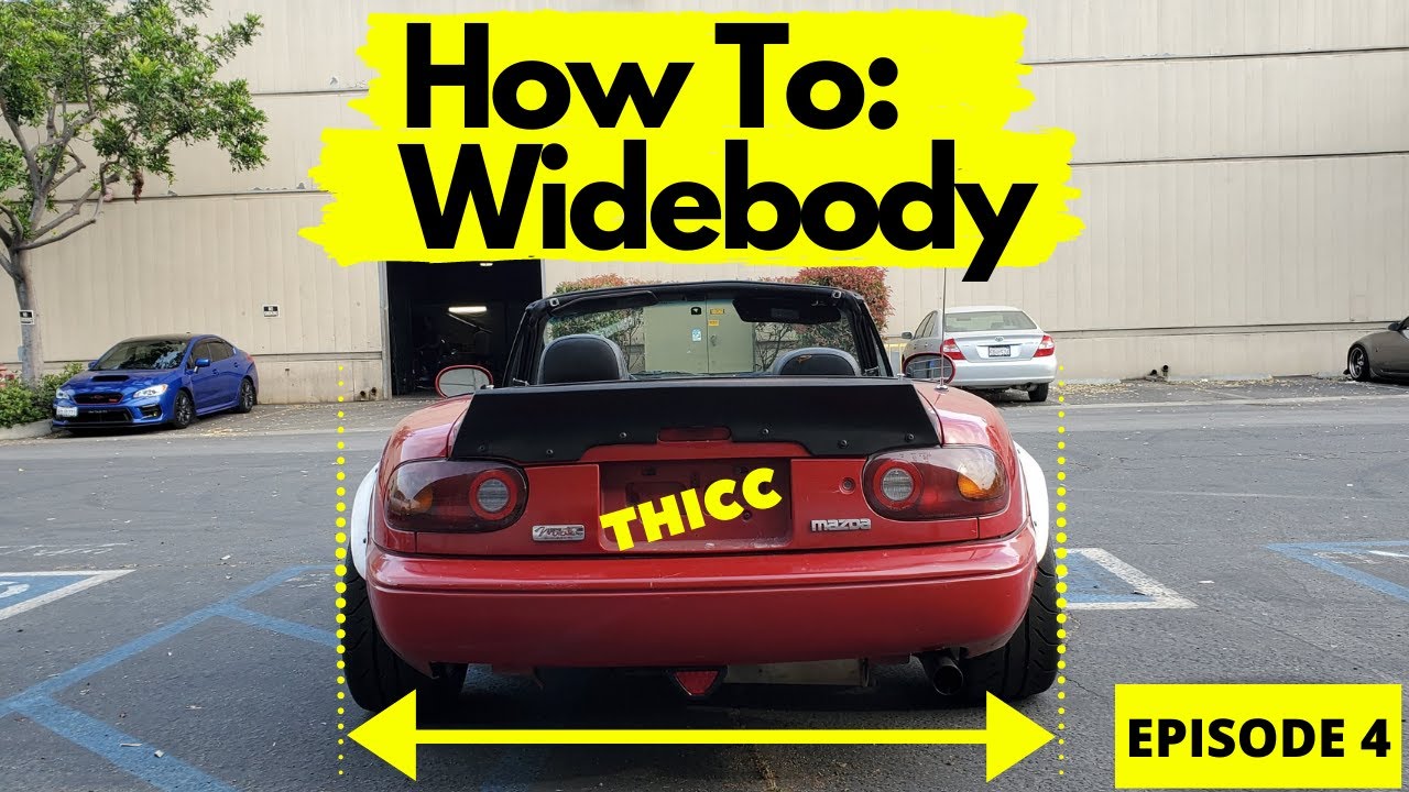 $900 Junkyard Miata Project Build Gets a Widebody | How to Install Fender Flares On a Miata | Ep 4