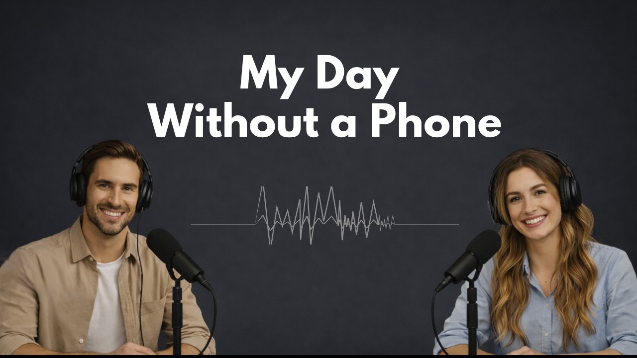 My Day Without A Phone | Easy Daily English For Beginners | Daily English Conversation