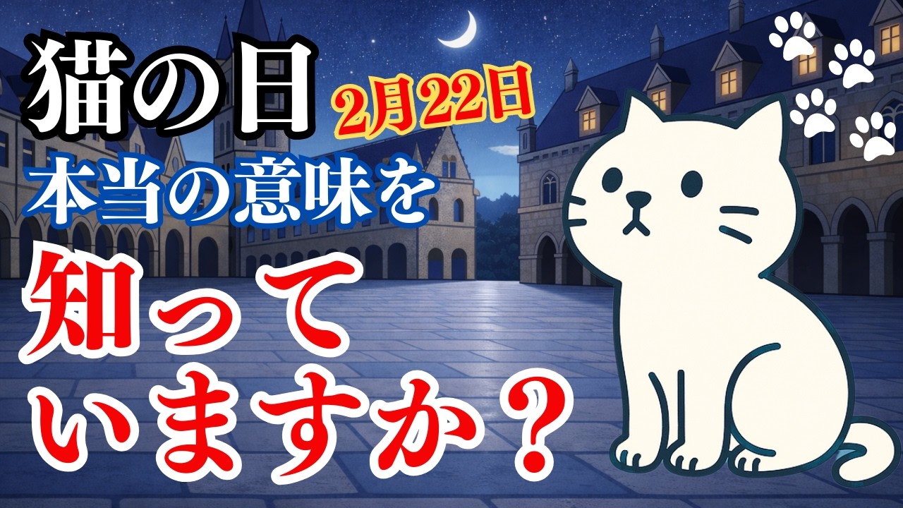 【2月22日に知って欲しい】猫の日が生まれた本当の理由