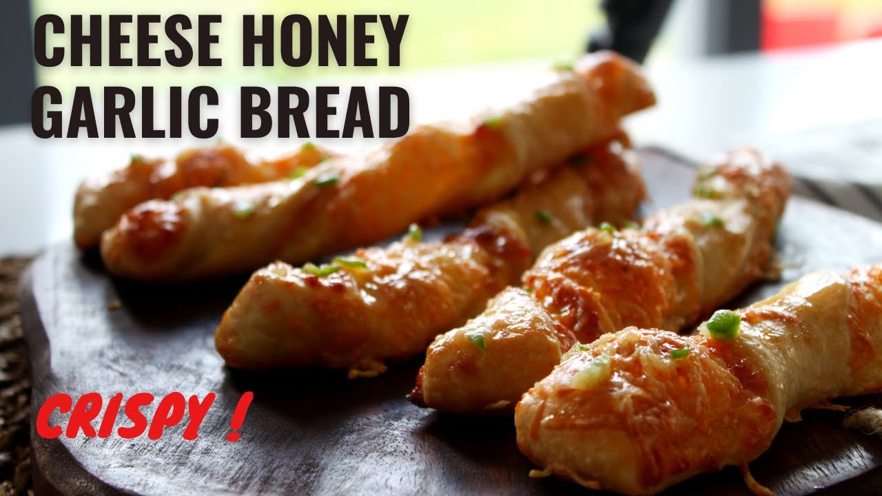 Honey Butter Cheese Garlic Twist :: Crispy Cheese Bread Stick :: No Fermentation