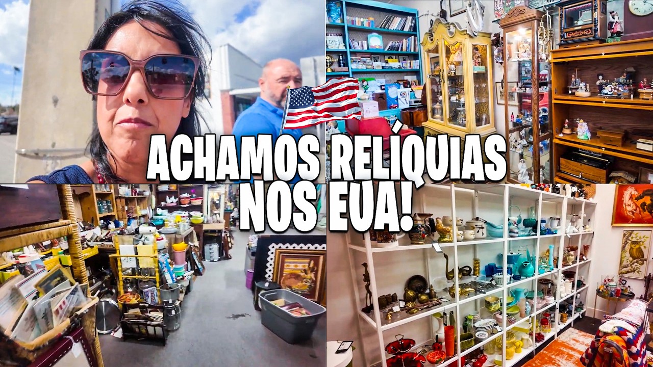 Caçando discos de Vinil e relíquias em Brechós dos EUA! 📻💎
