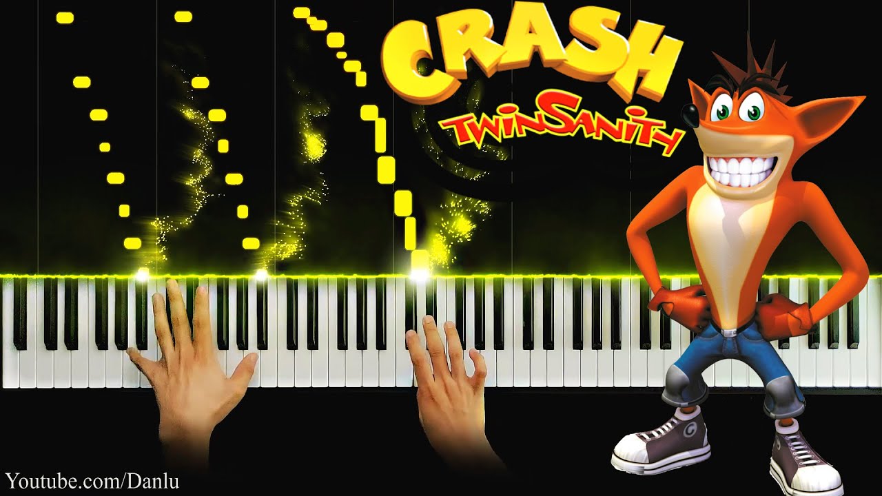 Crash Twinsanity - N.Sanity Island theme | Piano TUTORIAL  Synthesia