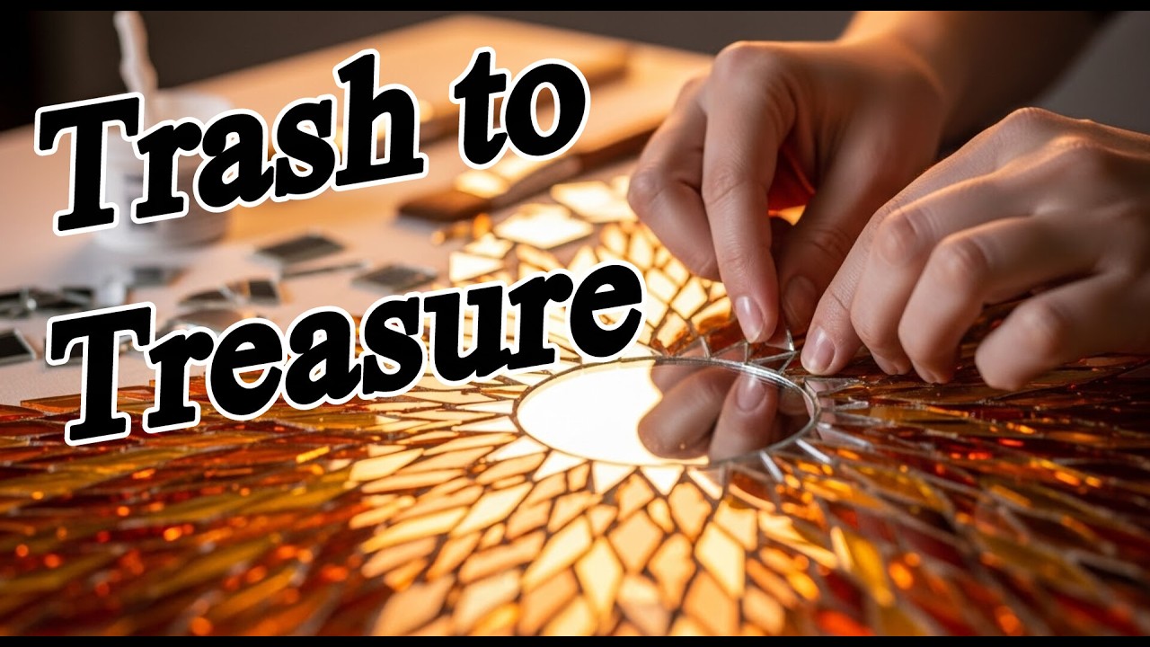 Upcycle Your Broken Mirror Into Unique Art Pieces! - Best out of waste