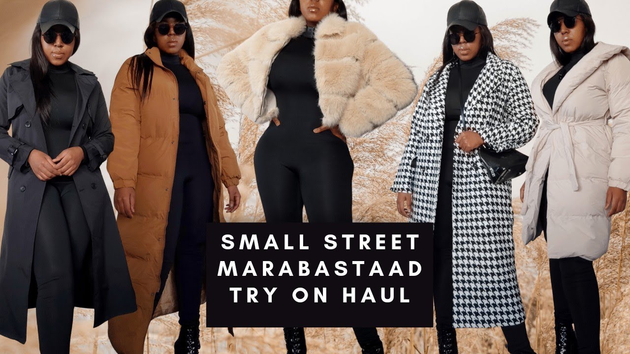 Small street/ Marabastaad winter try on haul | Faux Fur jacket, Puffer coats, etc