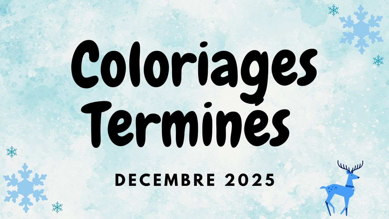 Coloriages terminés ~  Décembre