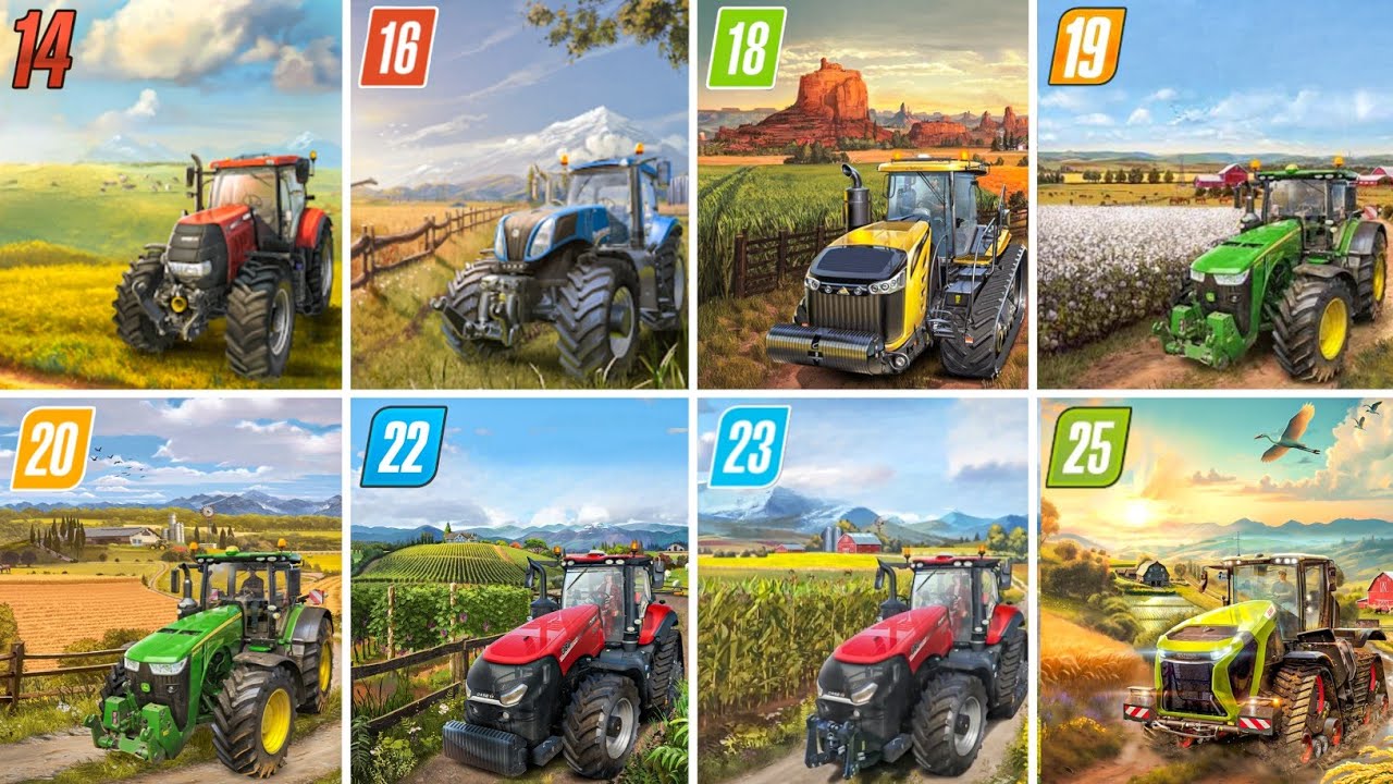 Fs14 vs Fs16 vs Fs18 vs Fs19 vs Fs20 vs Fs22 vs Fs23 vs Fs25 |  Normal Gameplay | Timelapse 