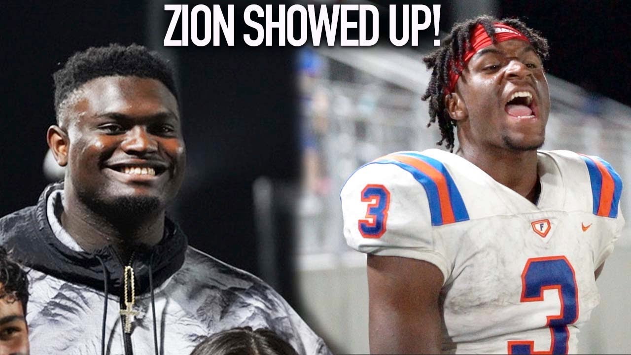 Zion Williamson Watches St John Bosco! Luther Burden GOES OFF For 3 Touchdowns!