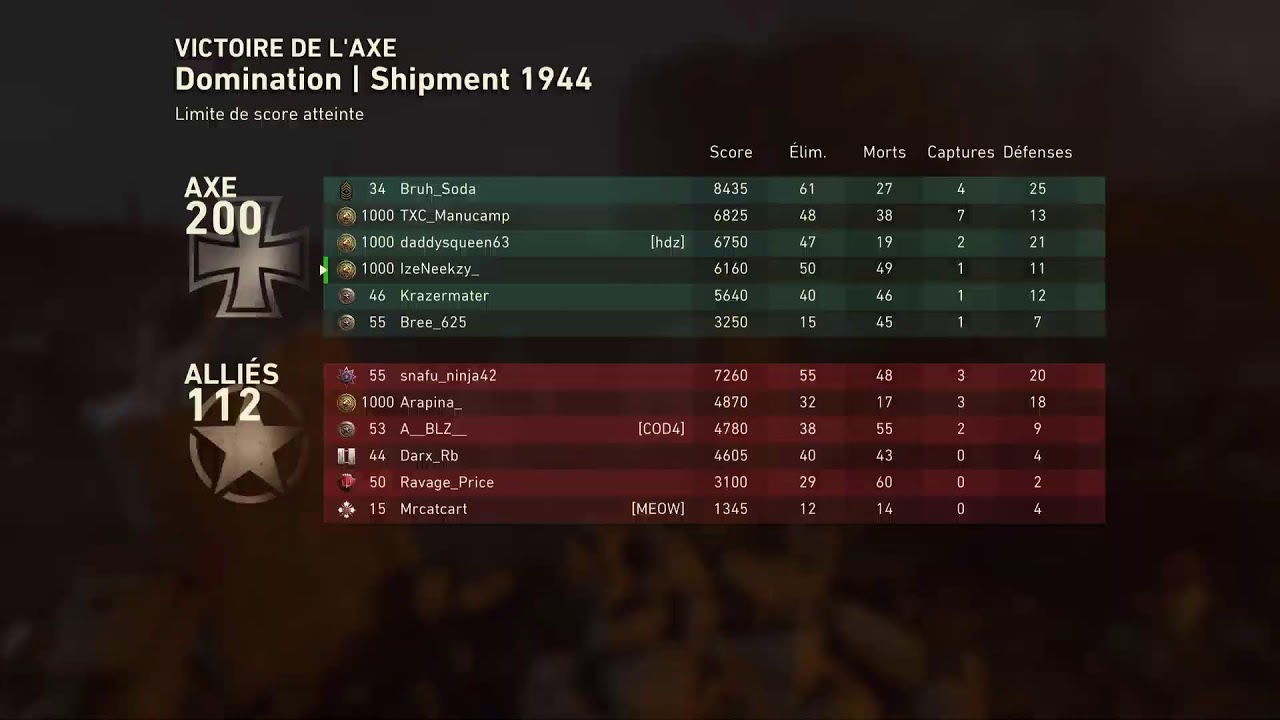 Call of Duty WWII Sniper gameplay !